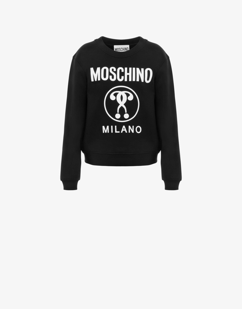 DOUBLE QUESTION MARK COTTON SWEATSHIRT 1