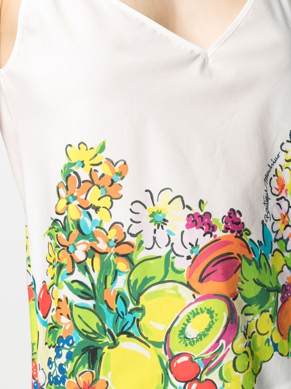 floral-print cotton top - 5