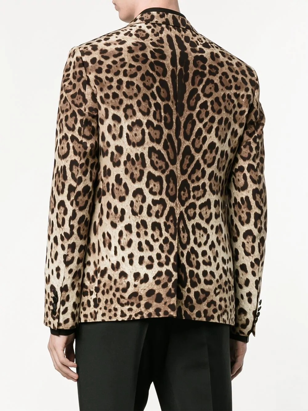 leopard print blazer - 4