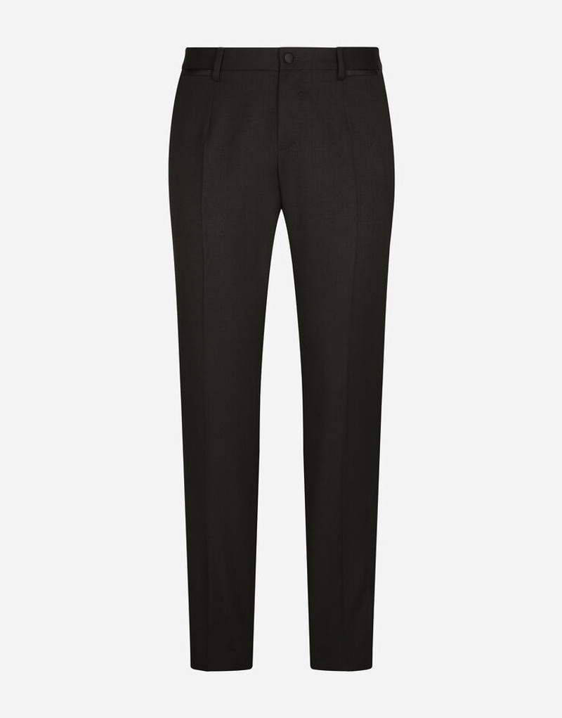 Stretch wool tuxedo pants 1