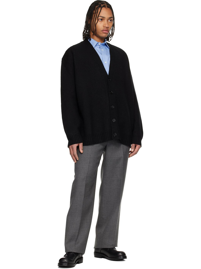 Jil Sander Black Wool V-Neck Cardigan outlook