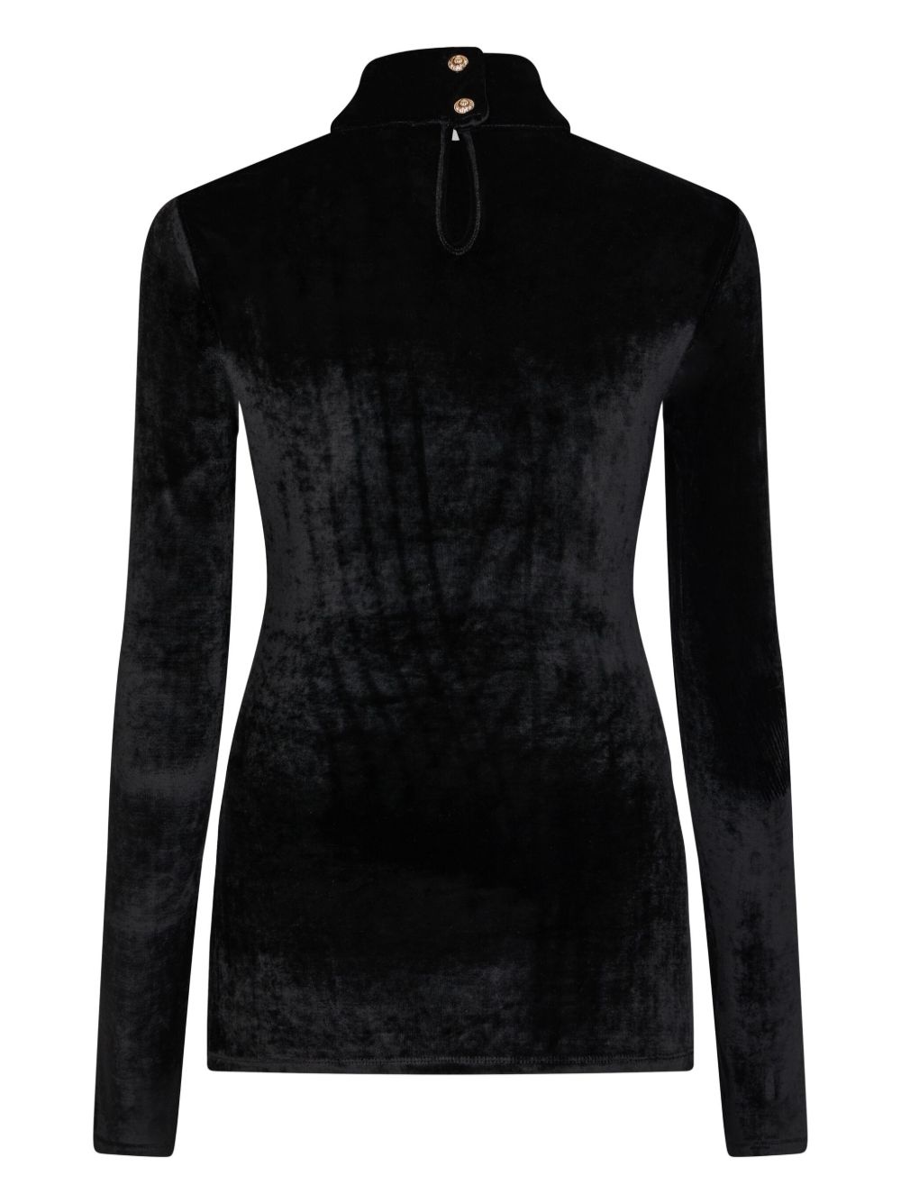 draped velvet top - 7