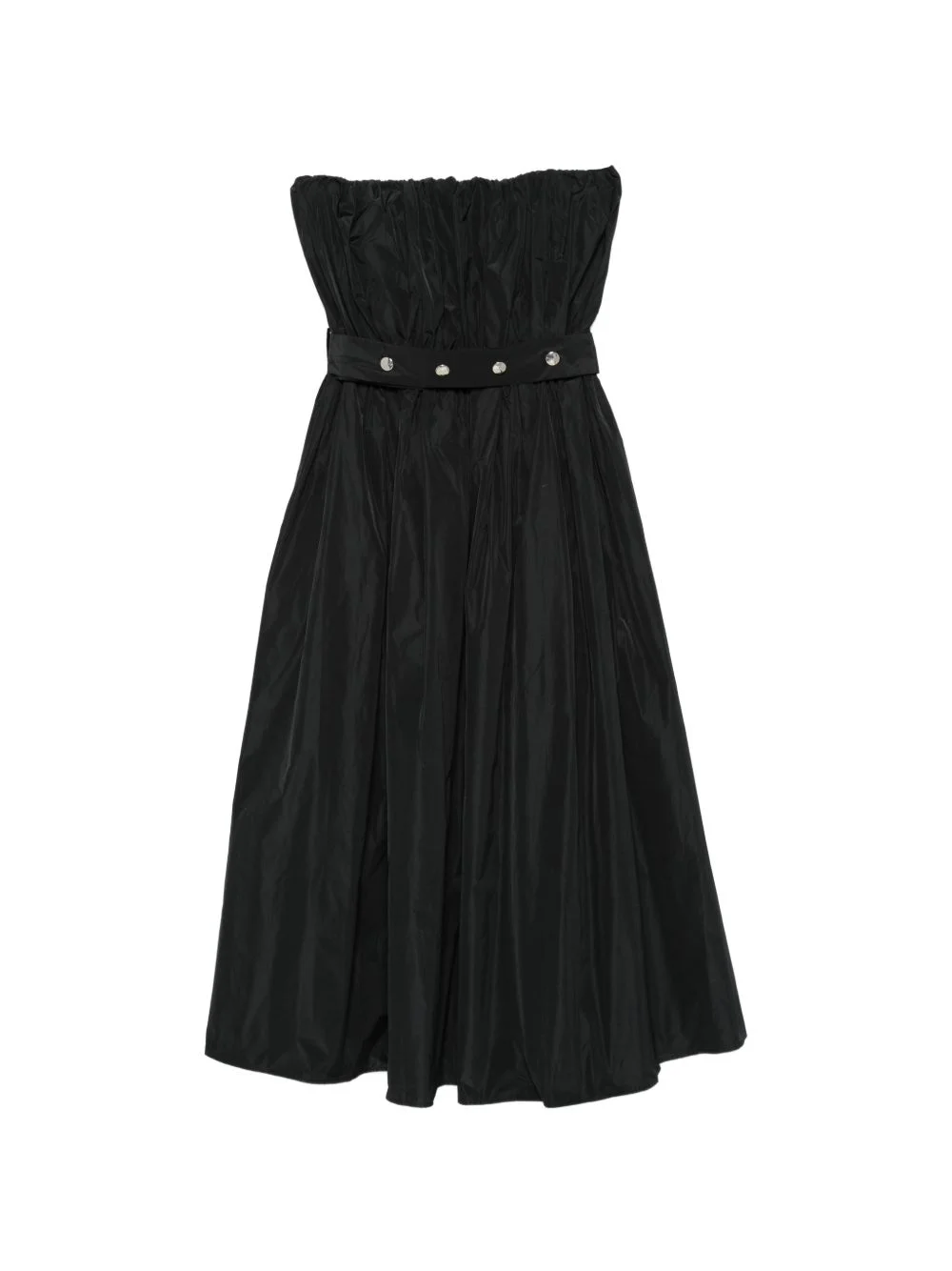 buttoned belted dress - 1