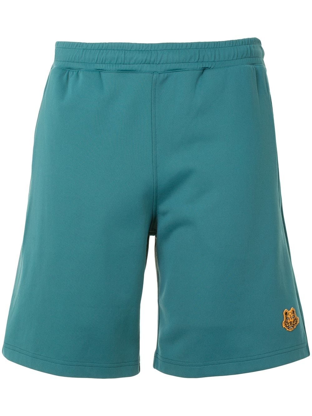 fleece Tiger patch shorts - 1