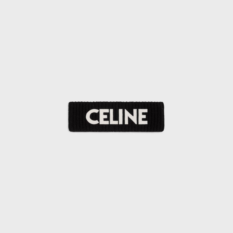 celine headband in ribbed wool 1