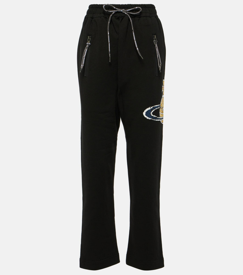 Orb printed cotton jersey sweatpants - 1