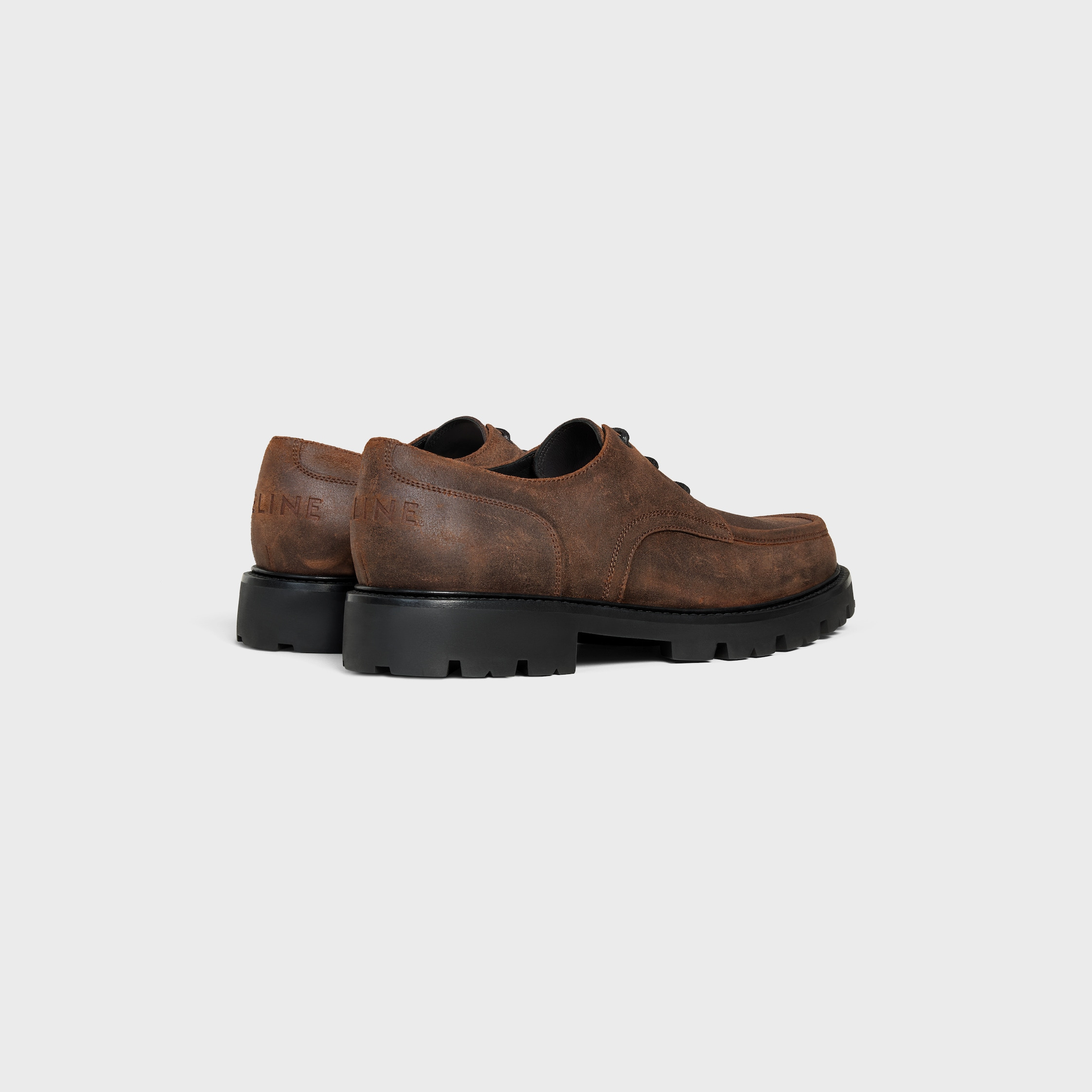 CELINE MARGARET DERBY IN WAXED SUEDE CALFSKIN - 3