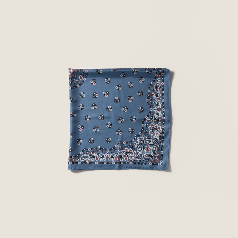 Printed silk scarf 1