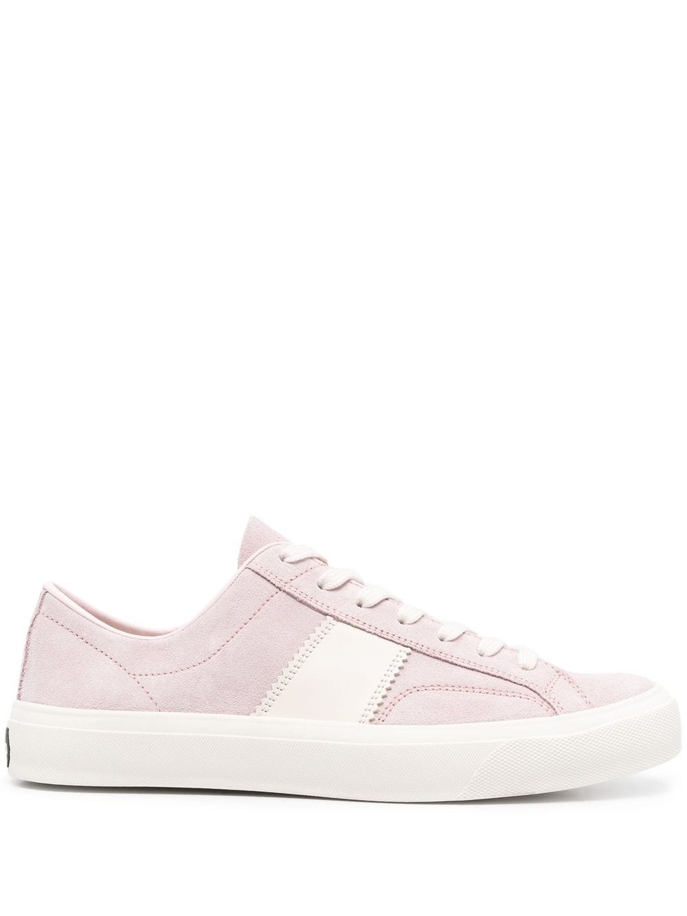 panelled low-top sneakers - 1