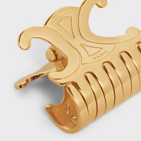 CELINE Triomphe Medium Hair Claw in Zamak and Steel with