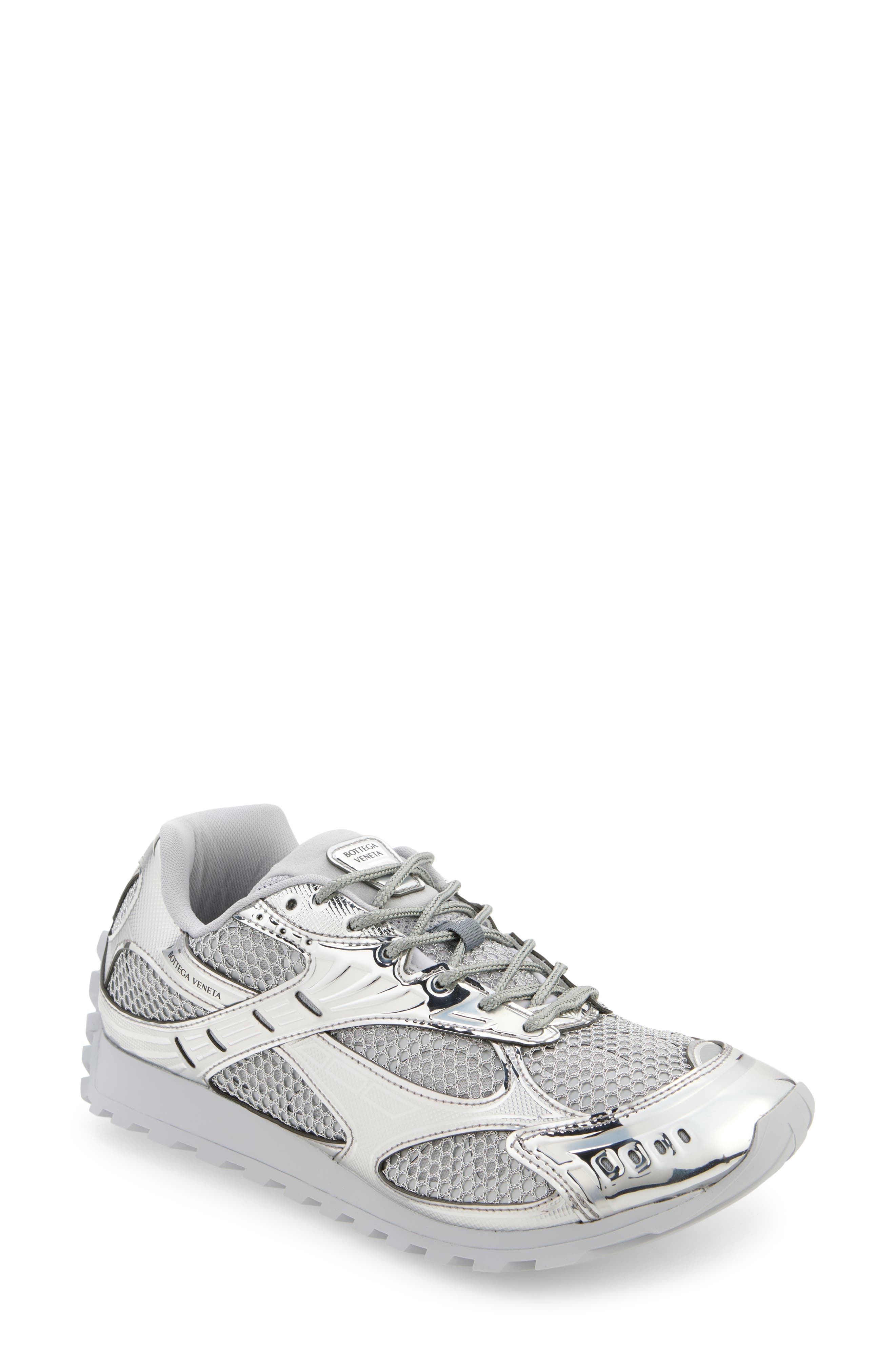 Bottega Veneta Orbit Sneaker in Silver at Nordstrom - 1