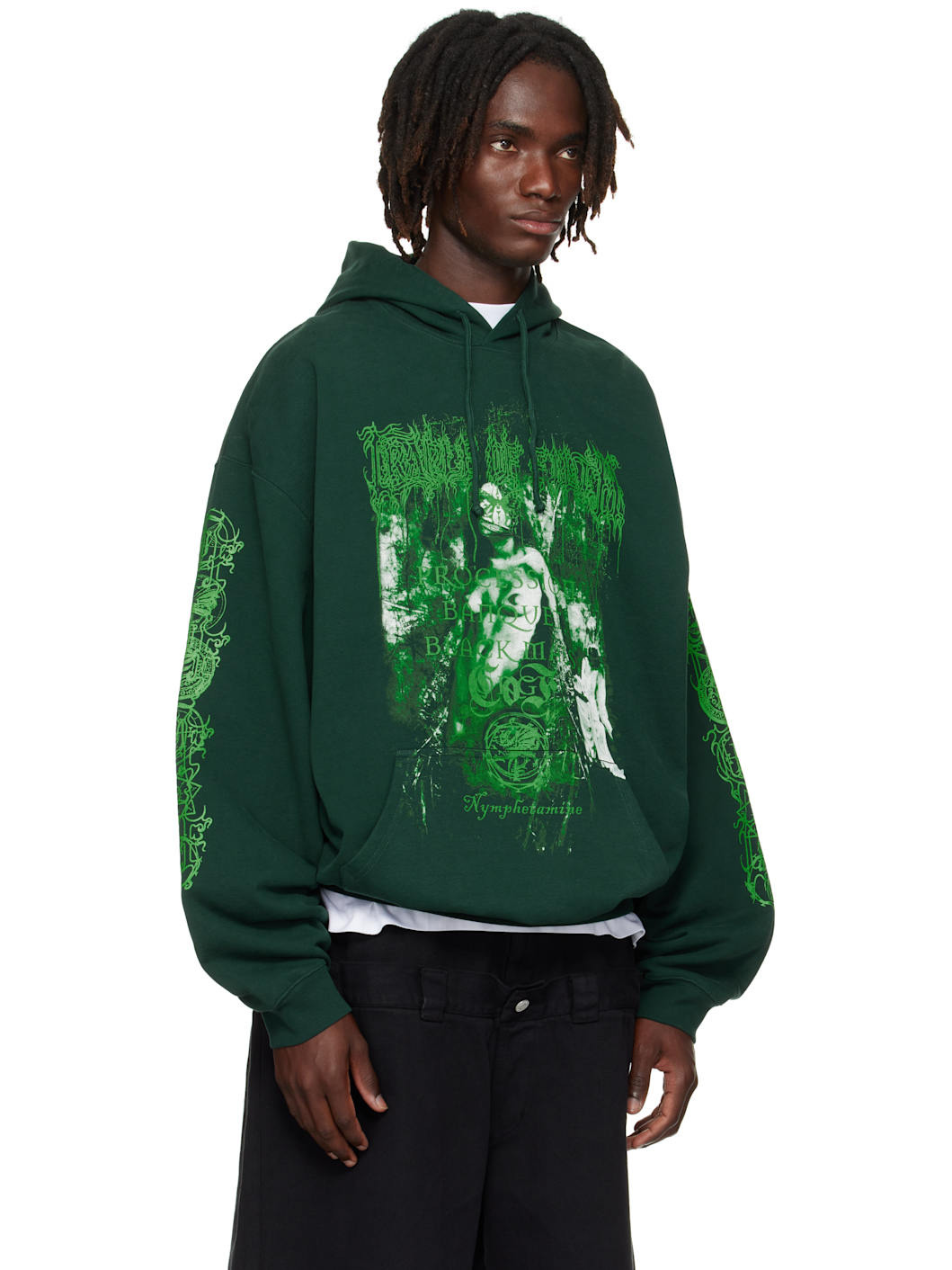Green Cradle of Filth 'Nymphetamine' Oversized Hoodie - 2