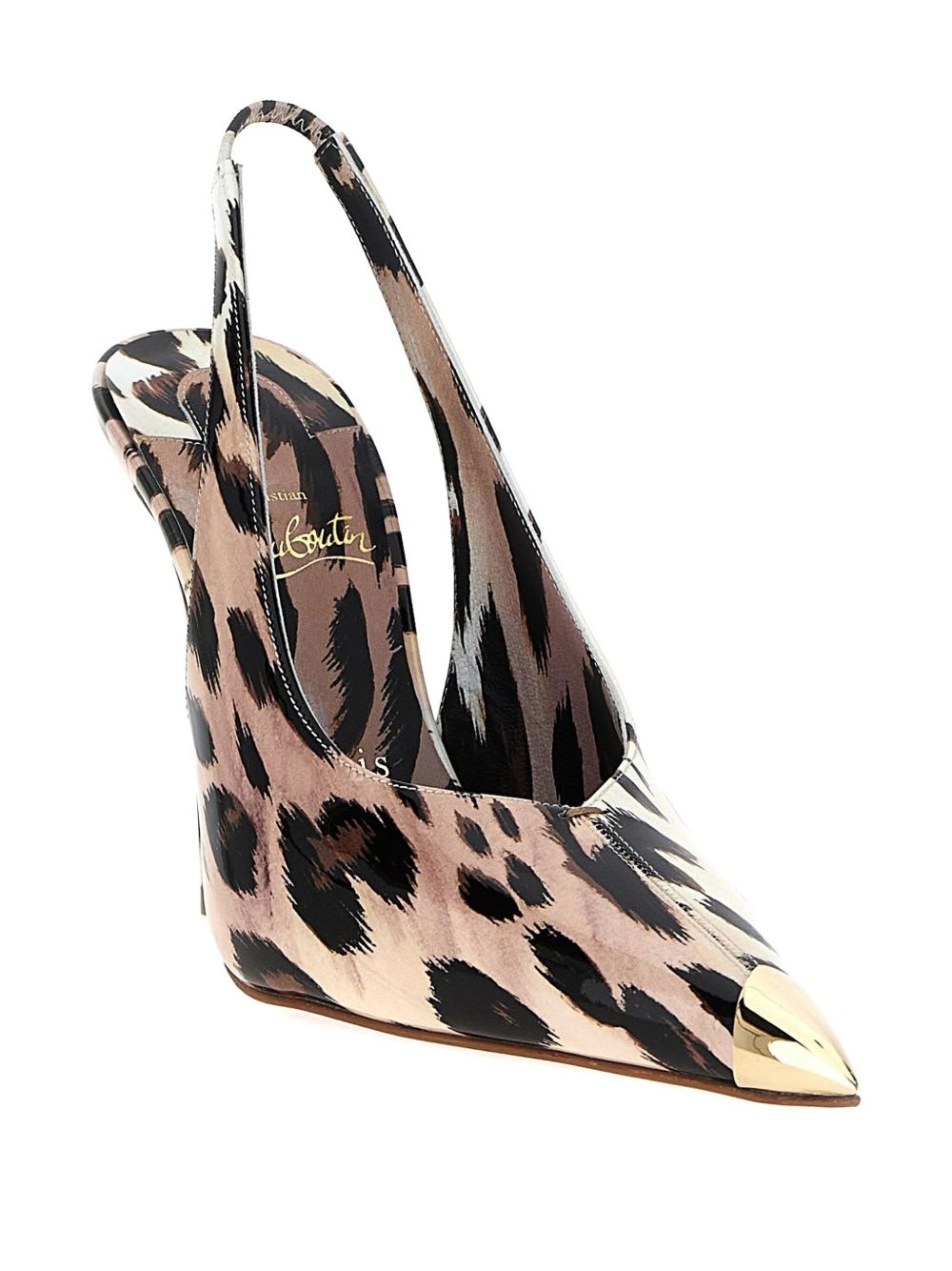 100mm Katissima leopard-print slingback pumps - 2