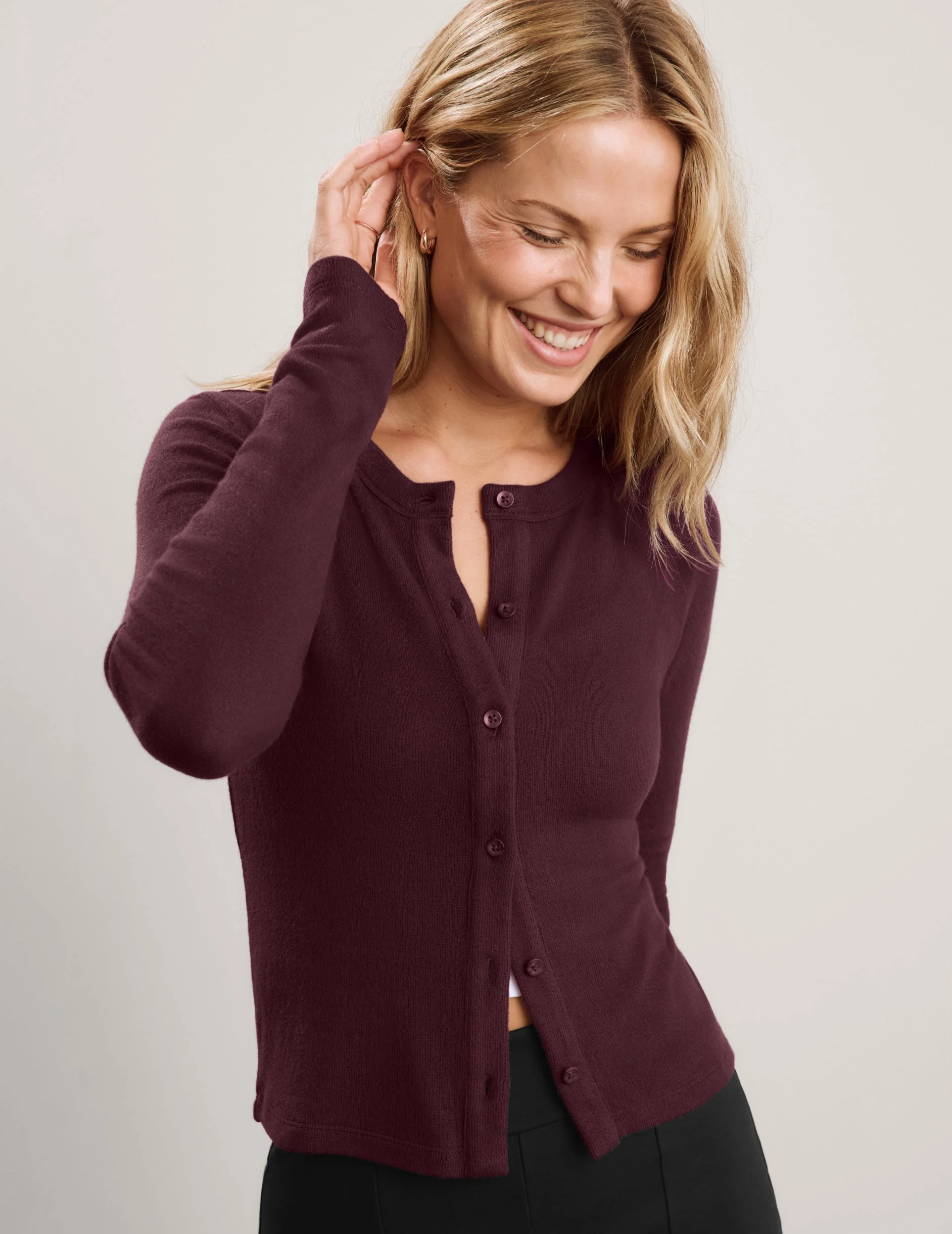 LuxeLayer Fitted Cardigan - 1