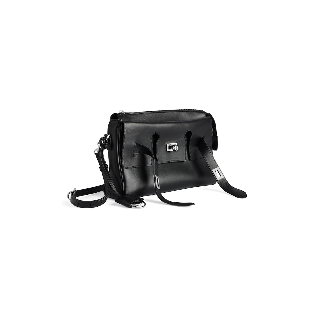 Men's Bel Air Zipped Messenger Bag Small  in Black - 2