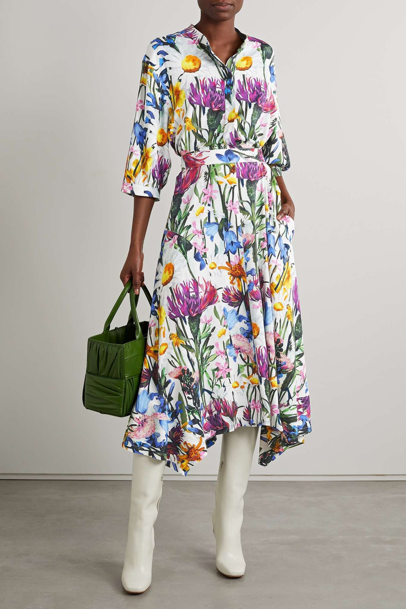 Stella McCartney Floral-print crepe midi dress outlook