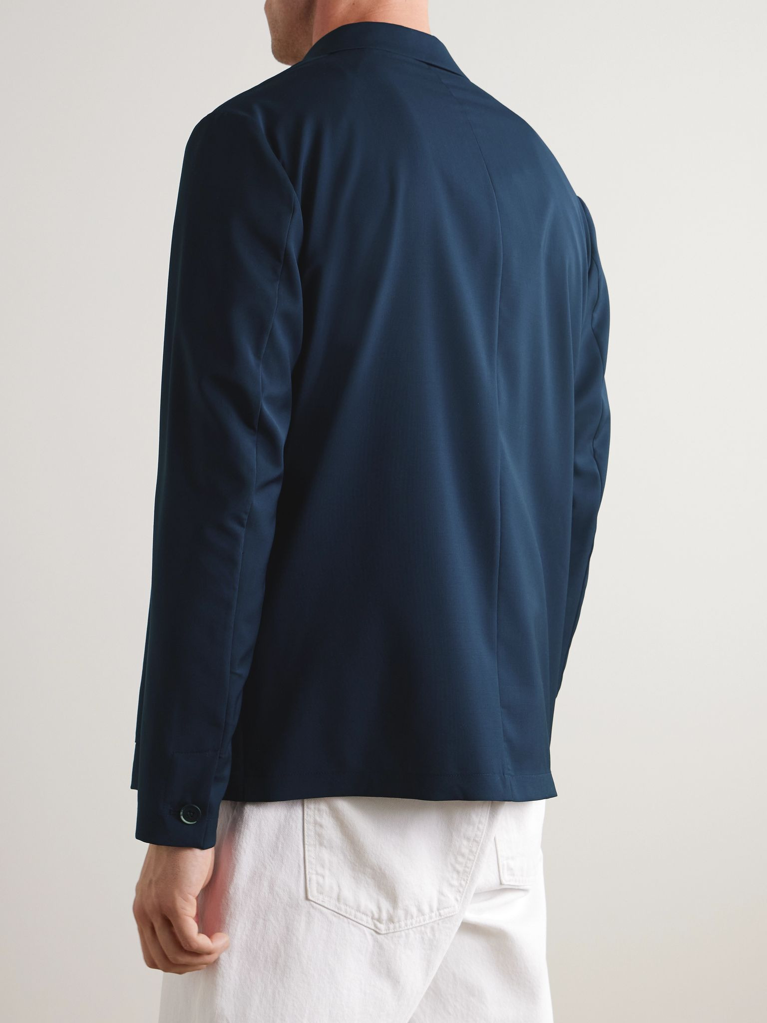 Visal Wool Overshirt Navy - 3