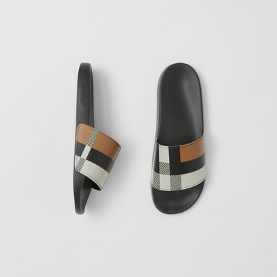 Burberry Check Print Slides outlook