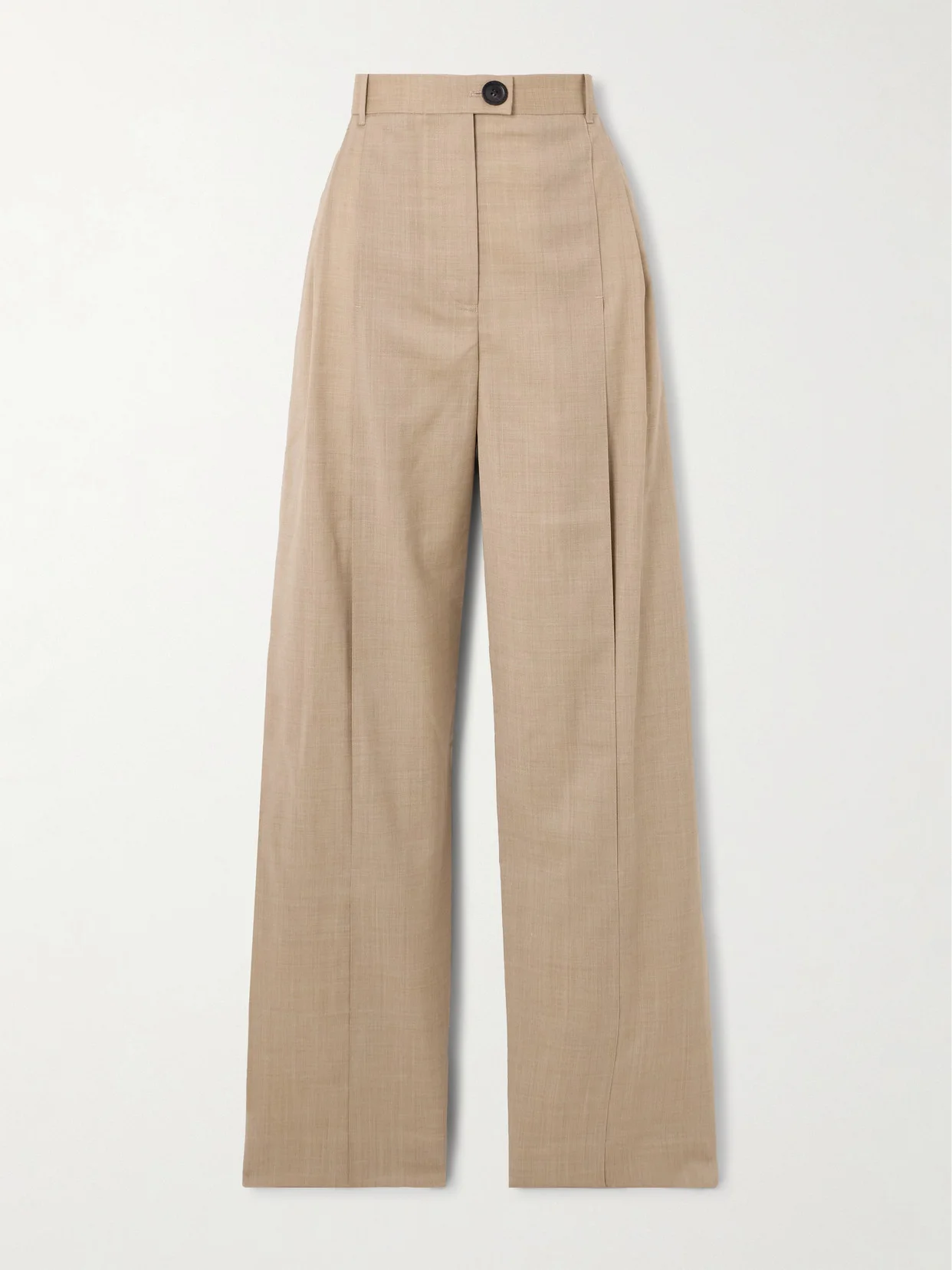 Cutout Wool-blend Pants - 1