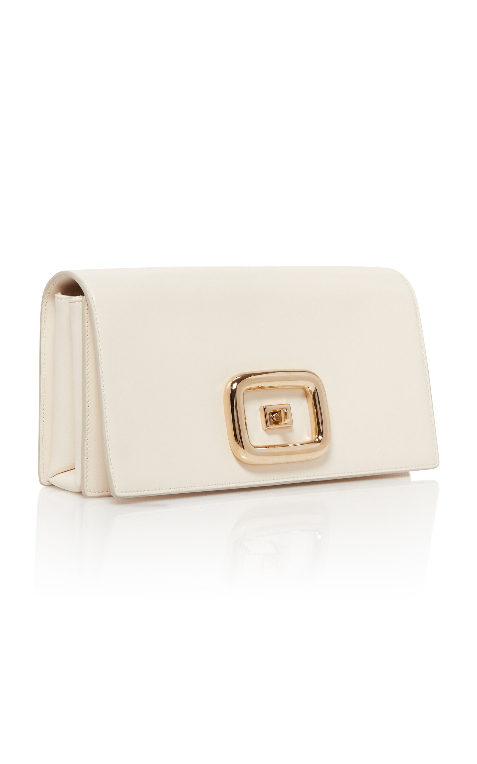 Viv' Choc Chain Leather Bag white - 4