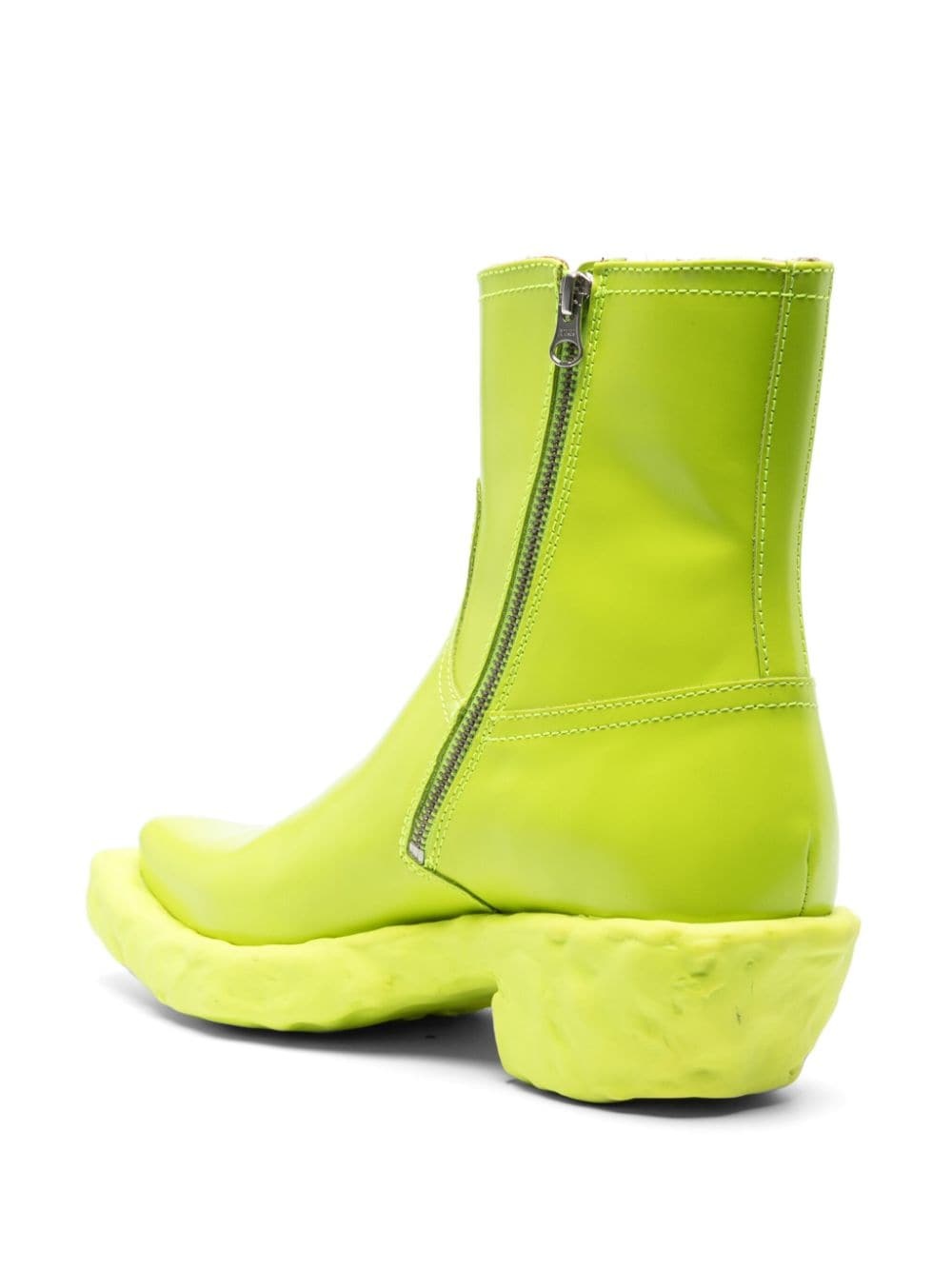 CamperLab Venga chunky-sole leather boots - Green