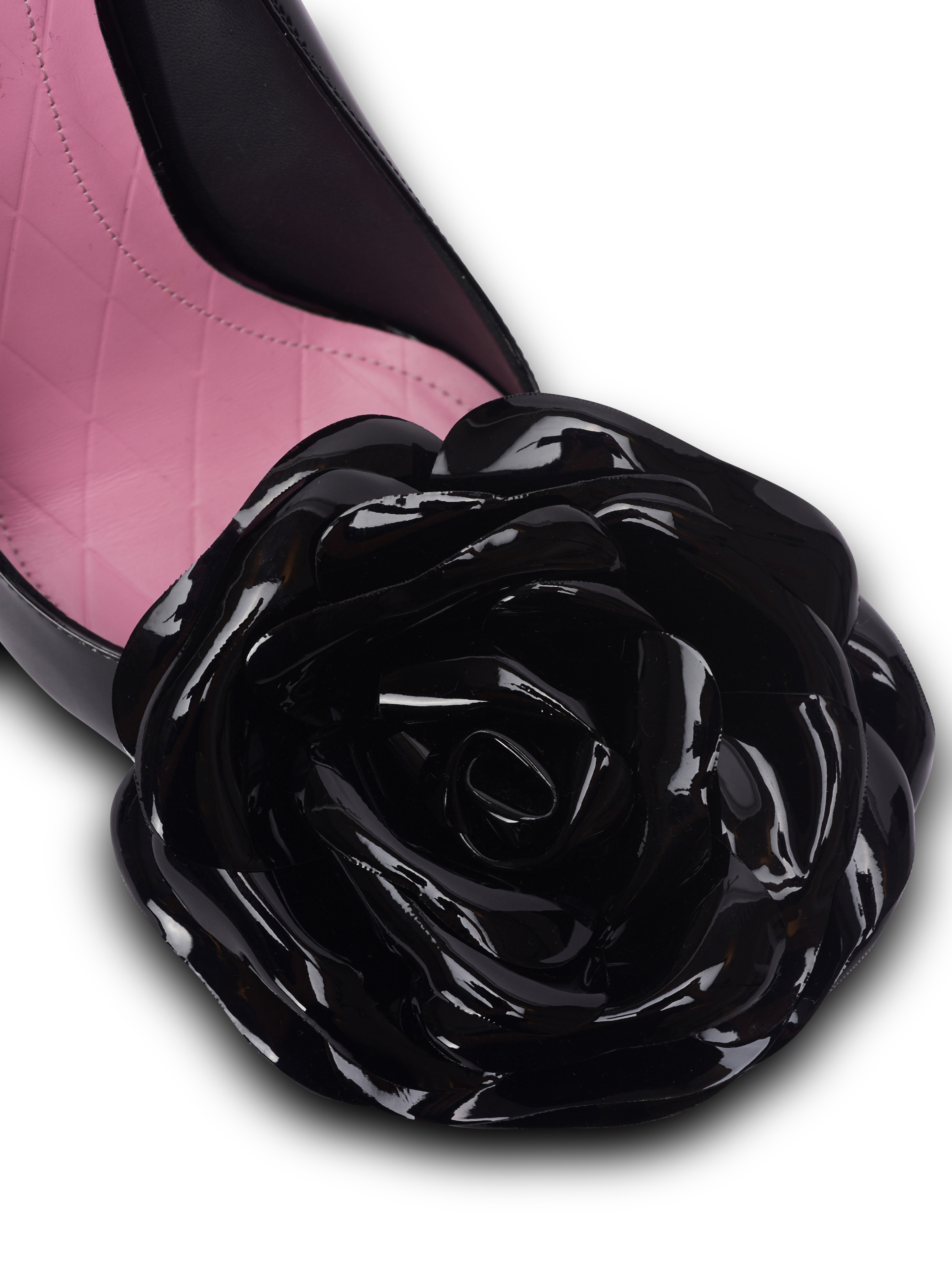 Patent leather Ruby pumps with flower detail - 5