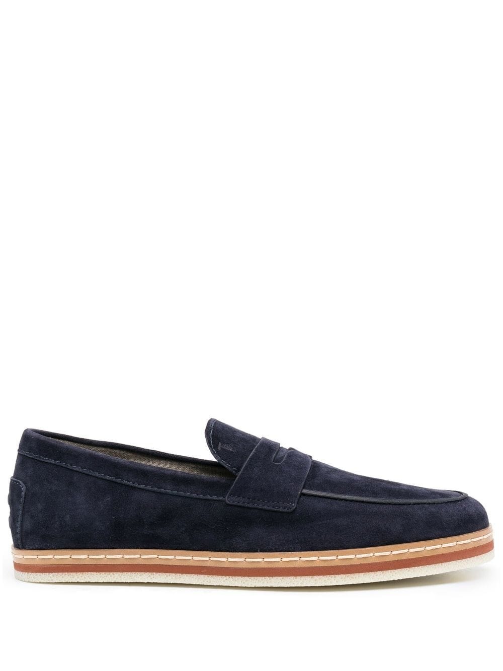 suede slip-on loafers - 1