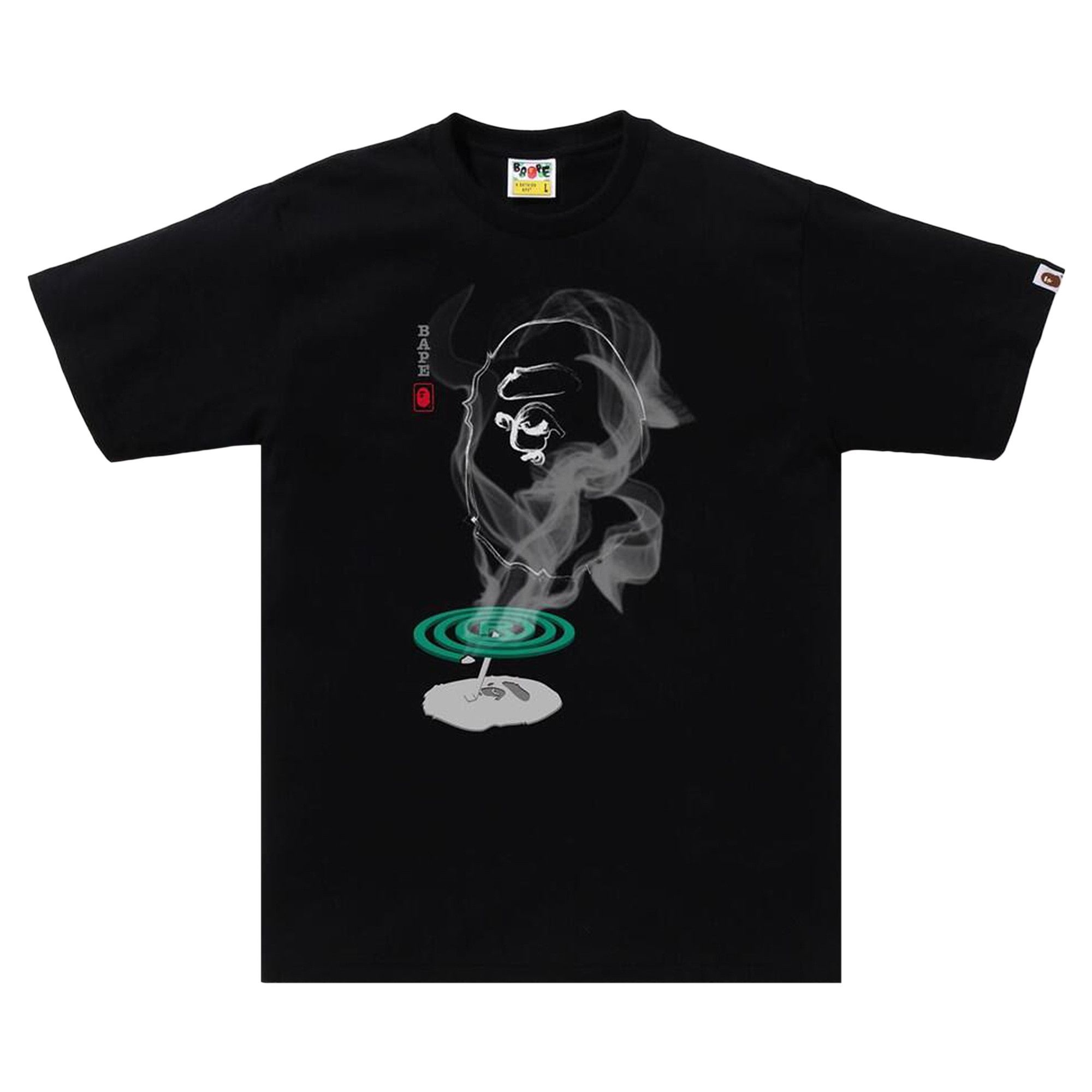 BAPE Mosquito Coil Ape Head Tee 'Black' - 1