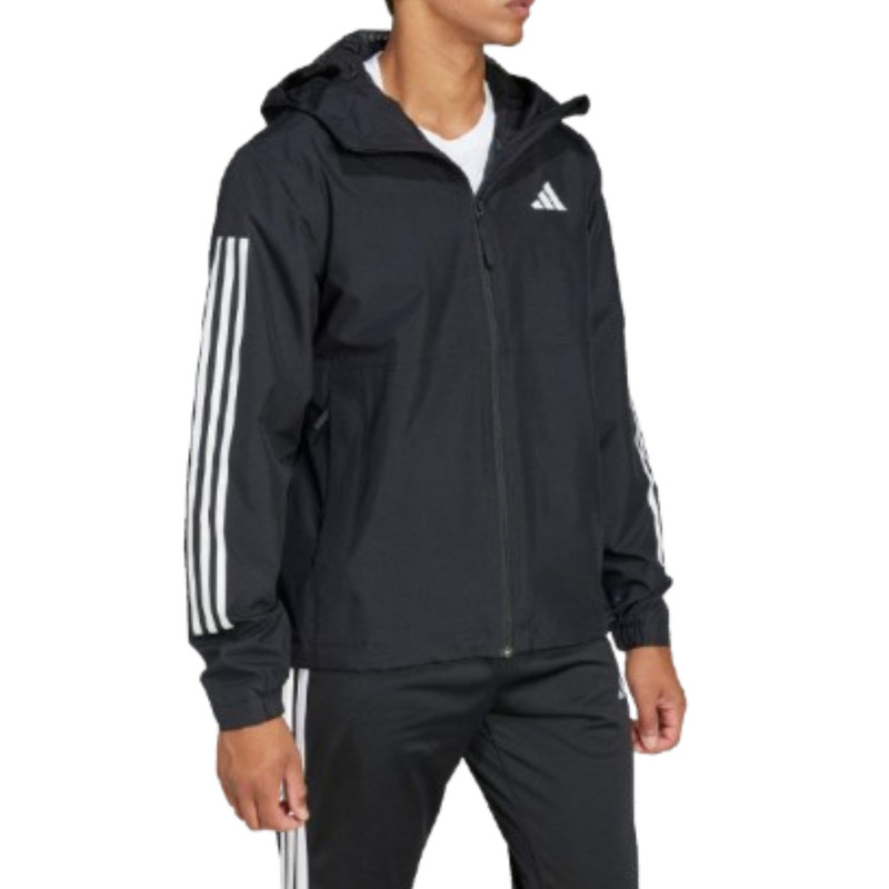 adidas adidas Essentials 3-Stripes RAIN.RDY Jacket'Black' JD1043 outlook