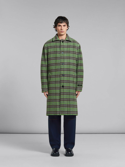 Marni WOOL COAT WITH WAVY CHECK PATTERN outlook