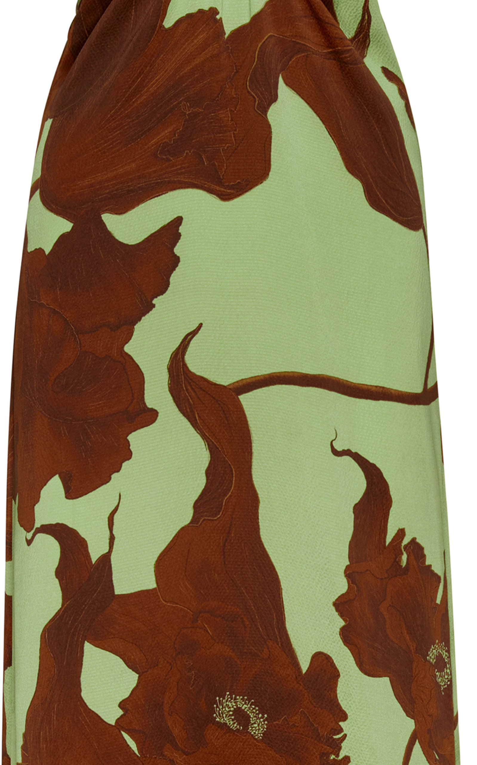 Getaway Of Karnataka Silk Maxi Dress floral - 7