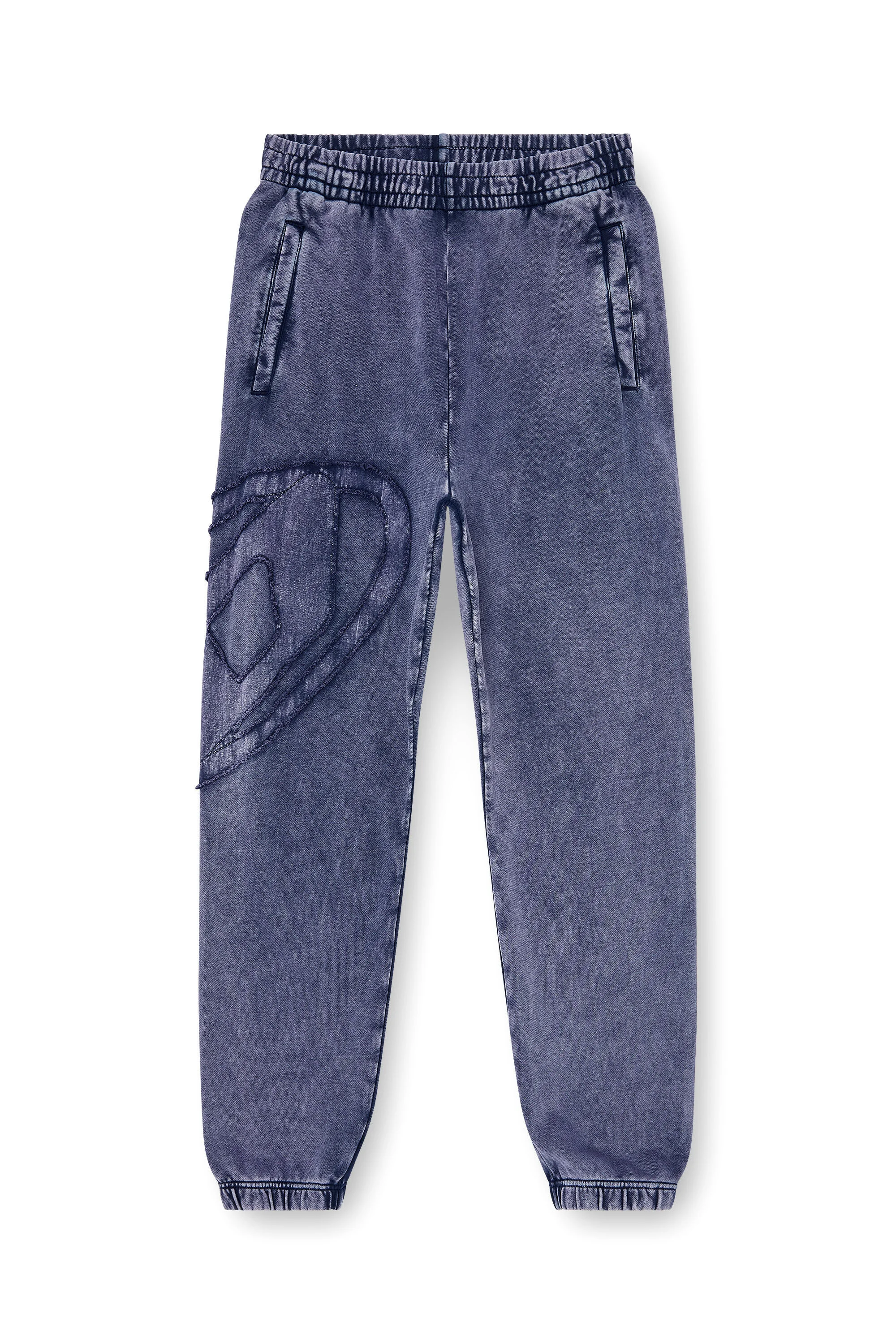 ORGANIC COTTON SWEATPANTS WITH OVAL D PATCH - 1