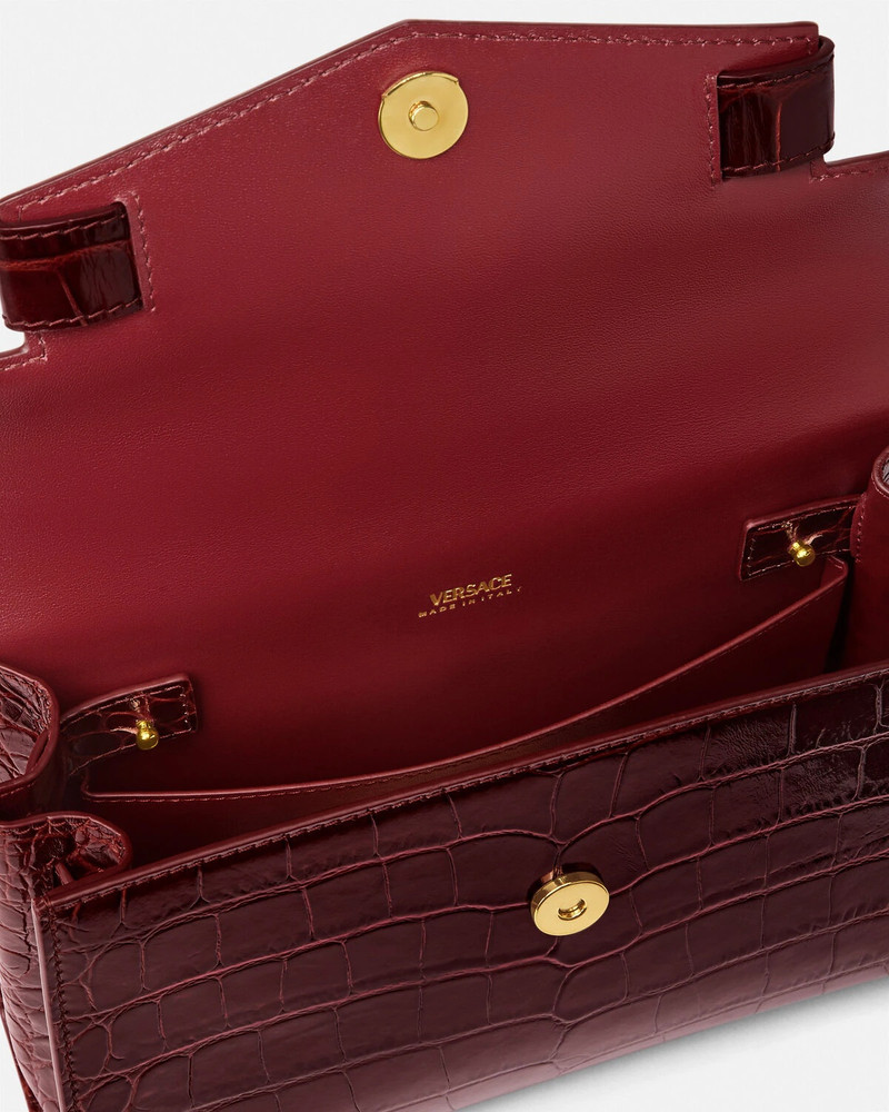 Croc-Effect Medusa '95 Handbag 5