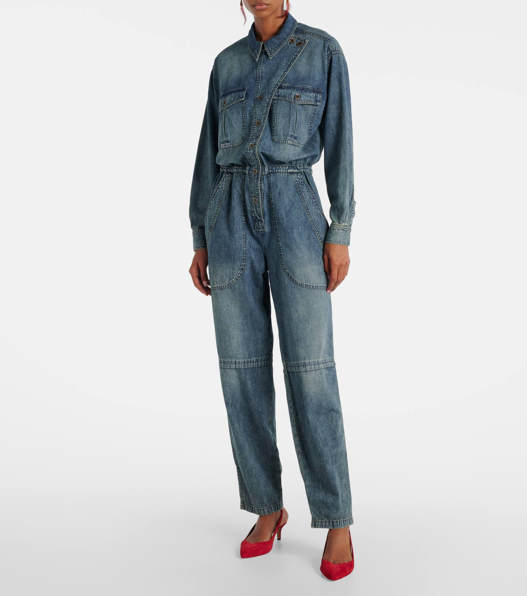 Denim jumpsuit - 7