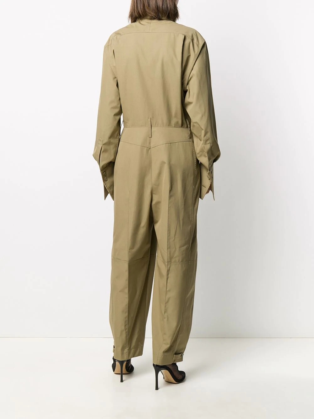 gathered cuff boilersuit - 4