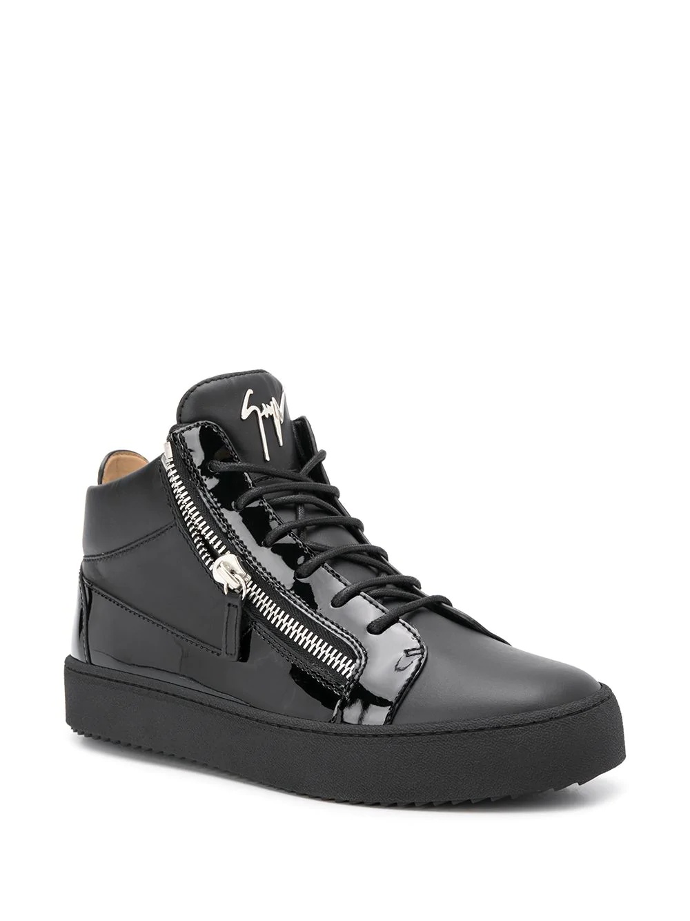 side-zip high-top sneakers - 2