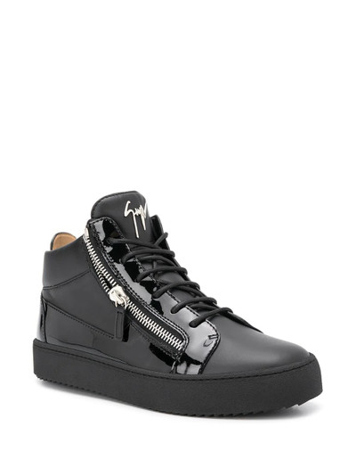 Giuseppe Zanotti side-zip high-top sneakers outlook