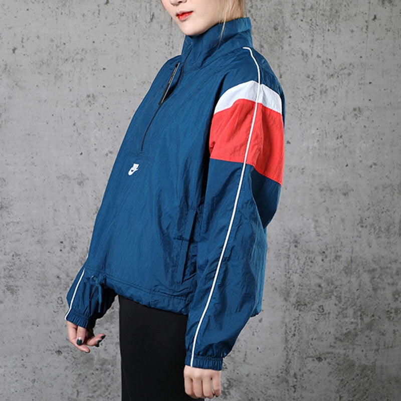 (WMNS) Nike Windblocker Jacket Blue CJ2362-432 - 3