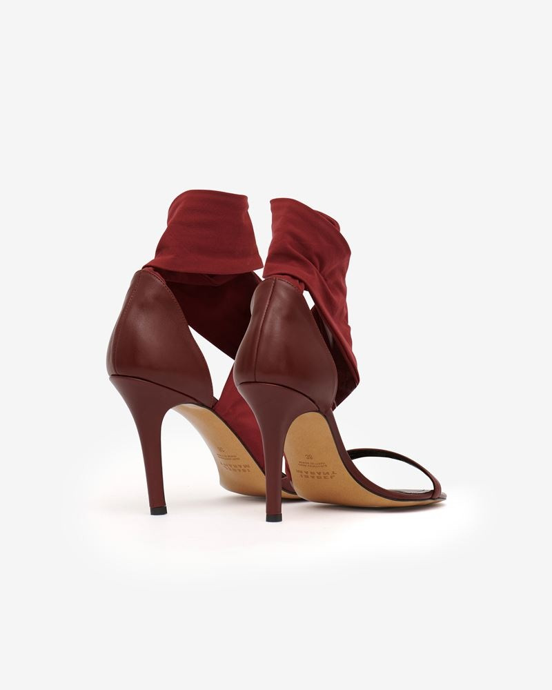 Isabel Marant ASKJA CALFSKIN LEATHER SANDALS outlook