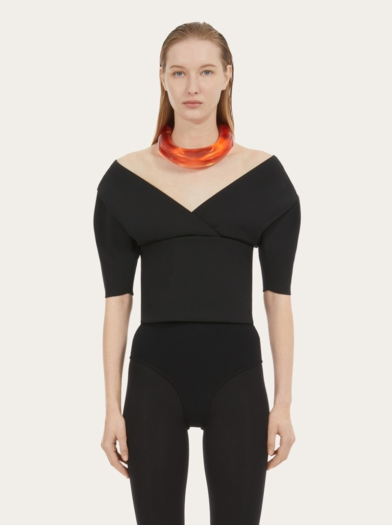 FERRAGAMO KIMONO SLEEVE TOP outlook