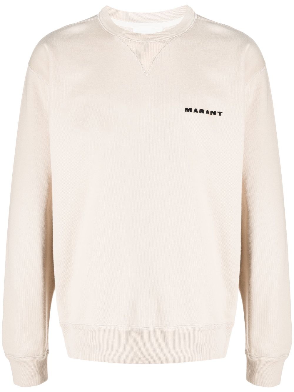 embroidered-logo sweatshirt - 1