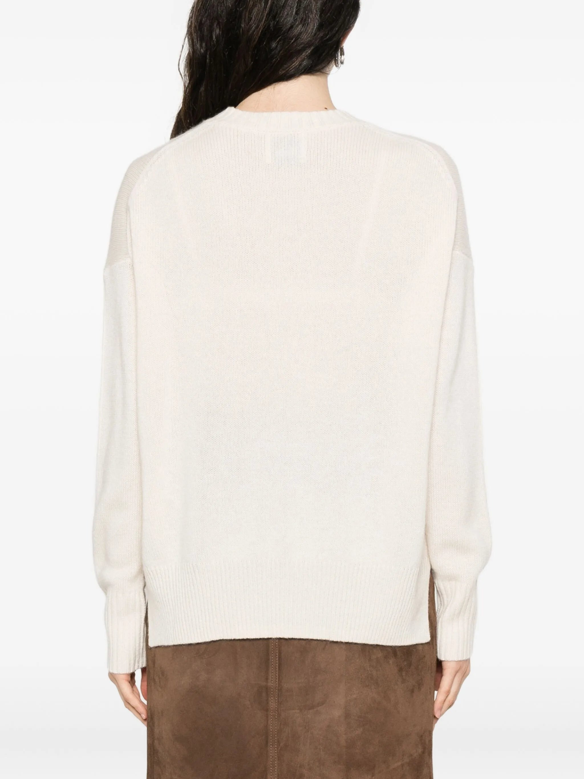 Allude Round-neck Cashmere Sweater - 4