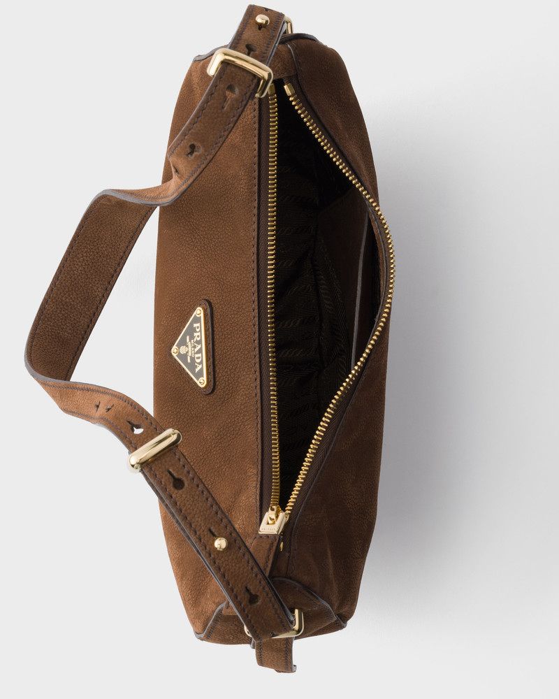 Prada Arqué small nubuck leather bag 5