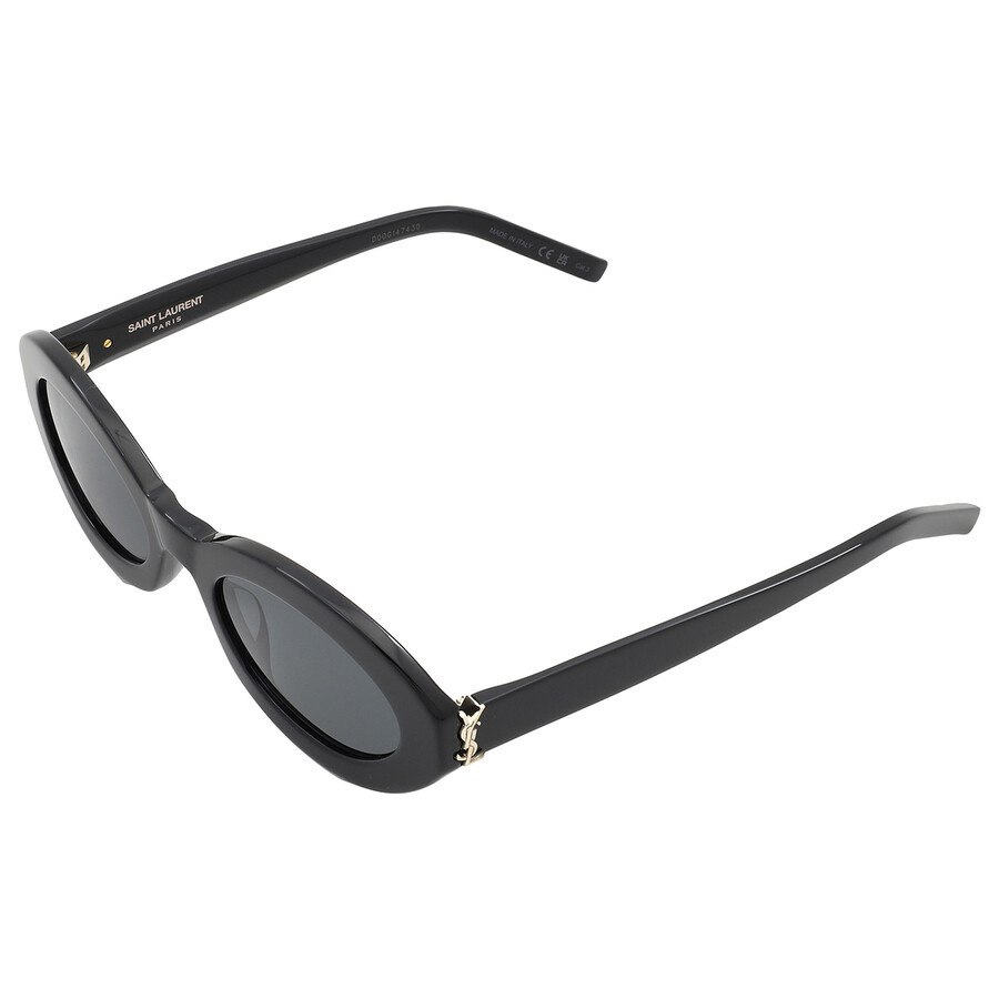 Saint Laurent Black Oval Ladies Sunglasses SL M136 001 52 - 5