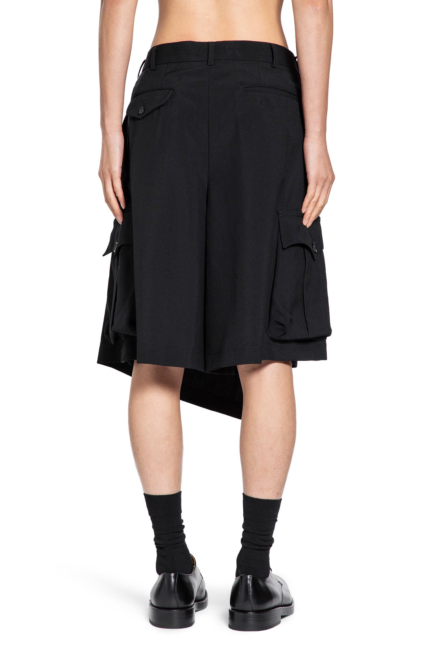 Asymmetric Overlay Shorts - 3