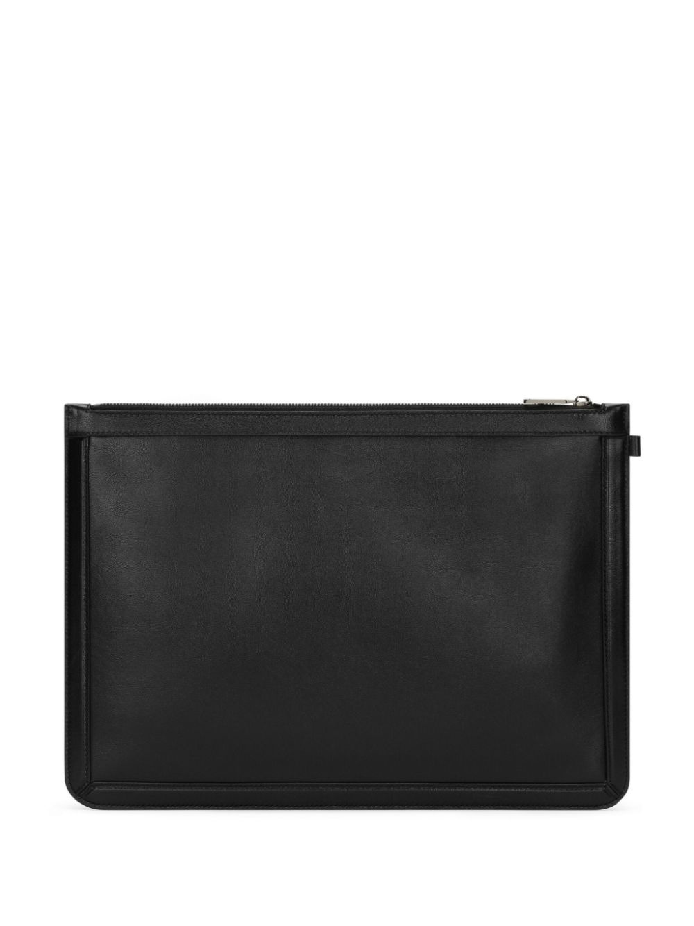 logo-plaque clutch bag - 3