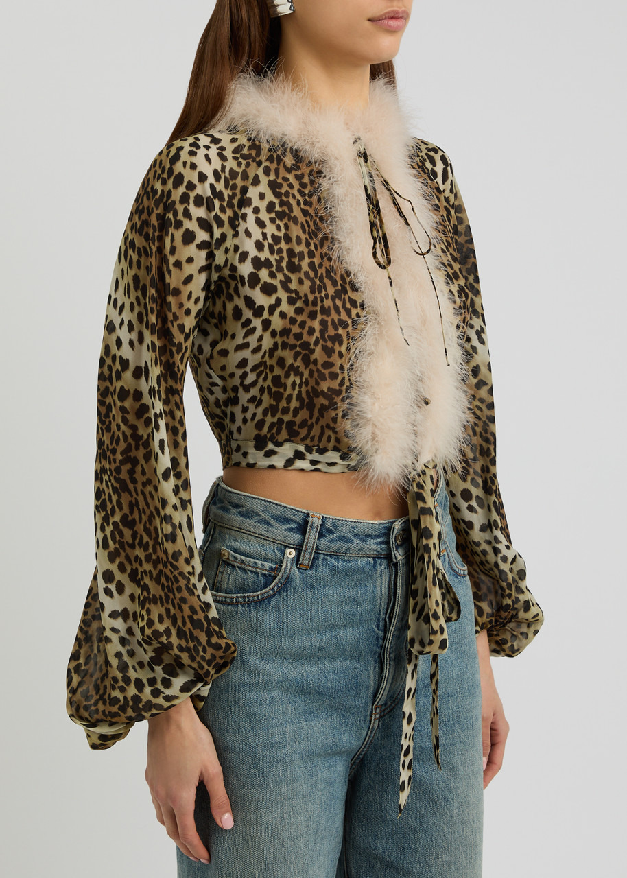 Blumarine Leopard-print Georgette Blouse - 2