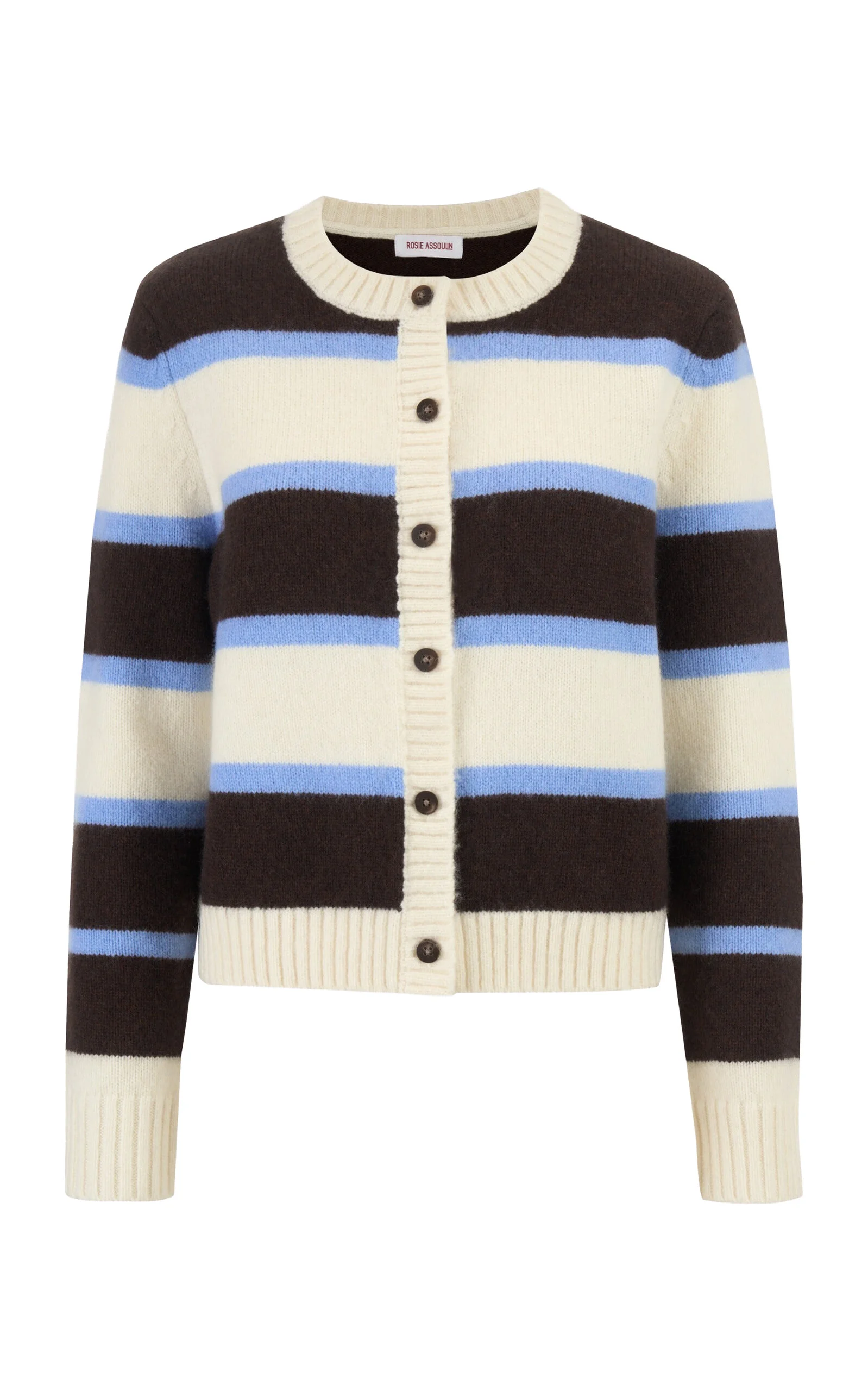 Striped Cashmere Cardigan - 1