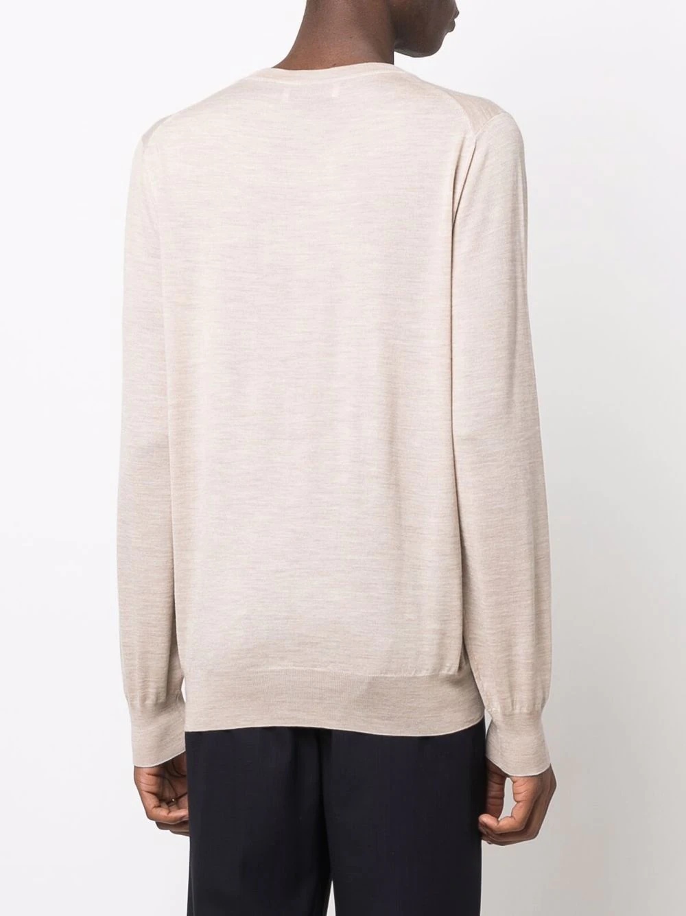 fine-knit crew-neck jumper - 4