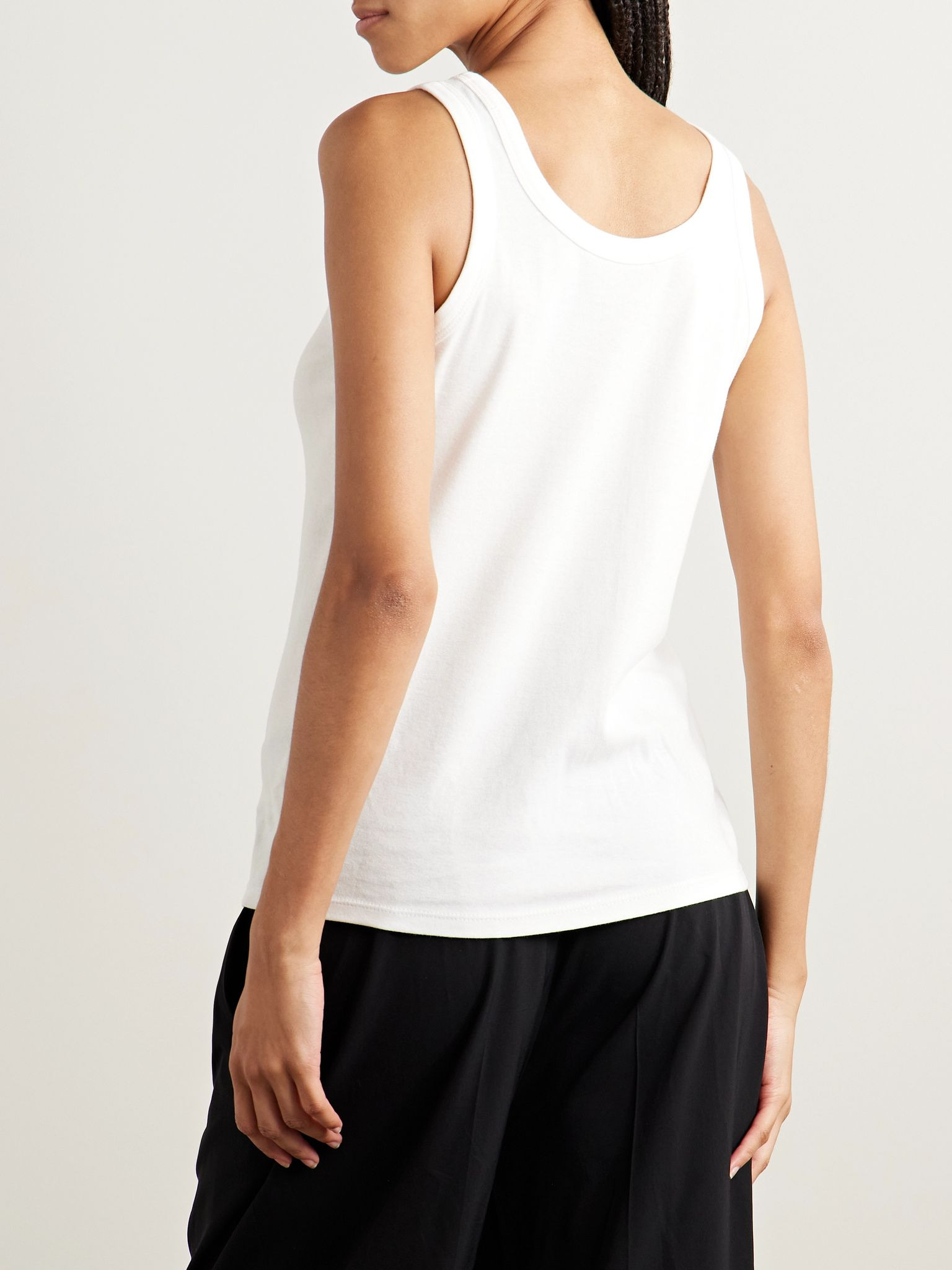 Essentials Frankie organic cotton-jersey tank White - 4